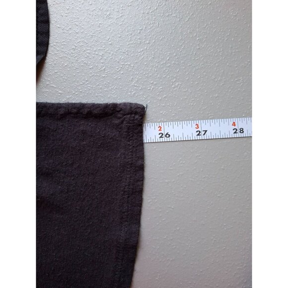 Lucky Brand Womens Tunic Top XL Black Geometric Embroidered Aztec Split Back - Picture 6 of 6